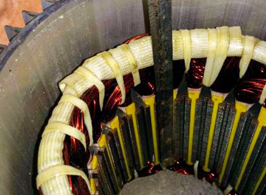 Motor stator surge test