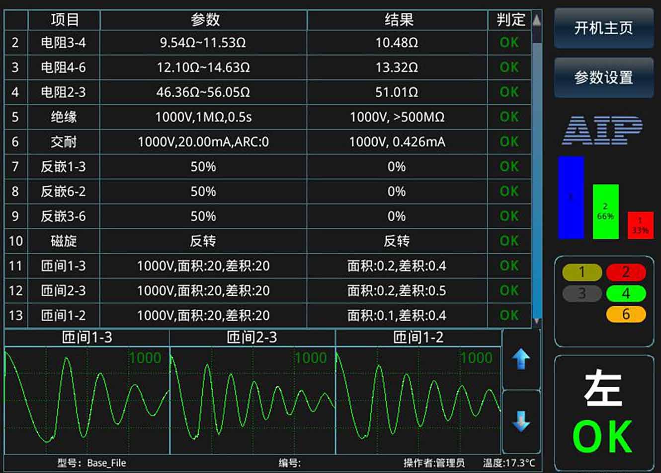 Motor Coil Tester Testing Interface-AIP Motor Coil Tester Testing Interface-AIP